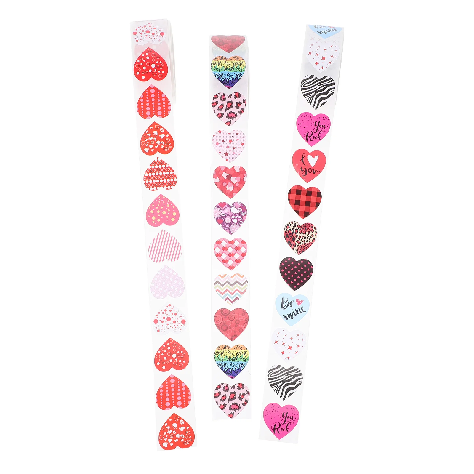 

Stickers Gift Day S Label Valentine Heart Labels Adhesive Tag Envelope Decals Decorative Valentines Self Presents Wrapping Love