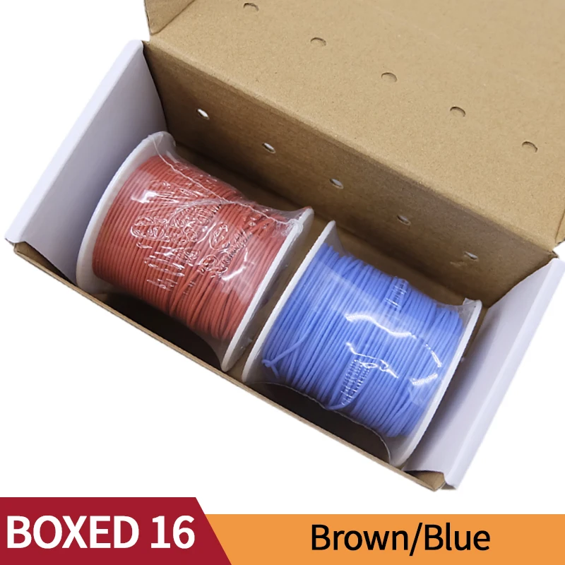 

Супермягкая коробка для медной проволоки (комплект из 2 цветов) термостойкий гибкий силиконовый 30/28/26/24/22/20AWG электрический луженый медный кабель