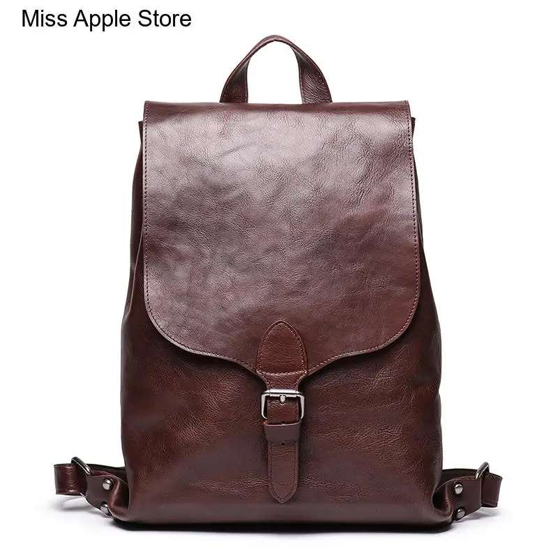 

Женский рюкзак из натуральной кожи, с отделением для ноутбука 12 дюймов