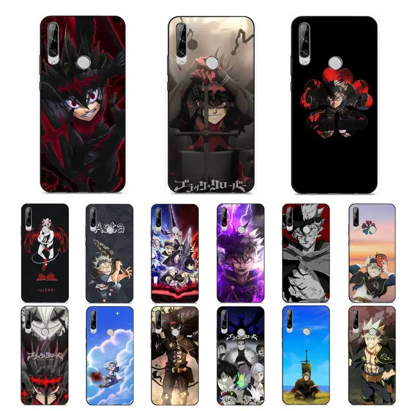 

YNDFCNB Black Clover Anime Asta Phone Case for Huawei Y 6 9 7 5 8s prime 2019 2018 enjoy 7 plus