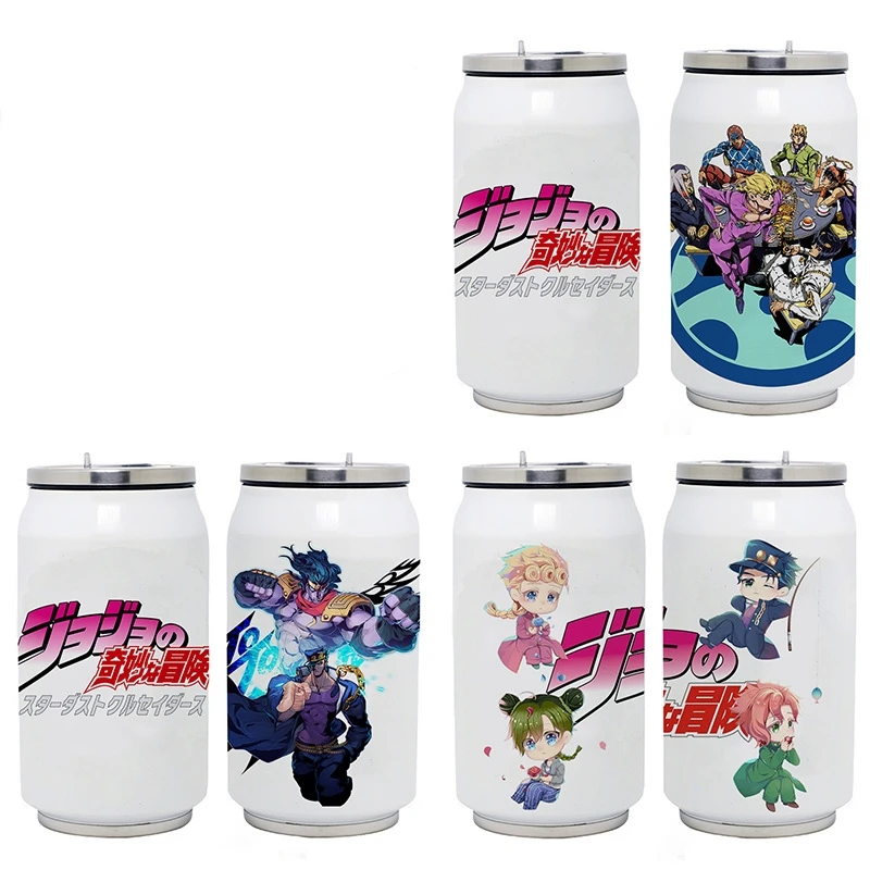 

Anime JoJos Bizarre Adventue Stainless Steel Thermos Cup Cosplay Vacuum CupToy Gifts 350ml