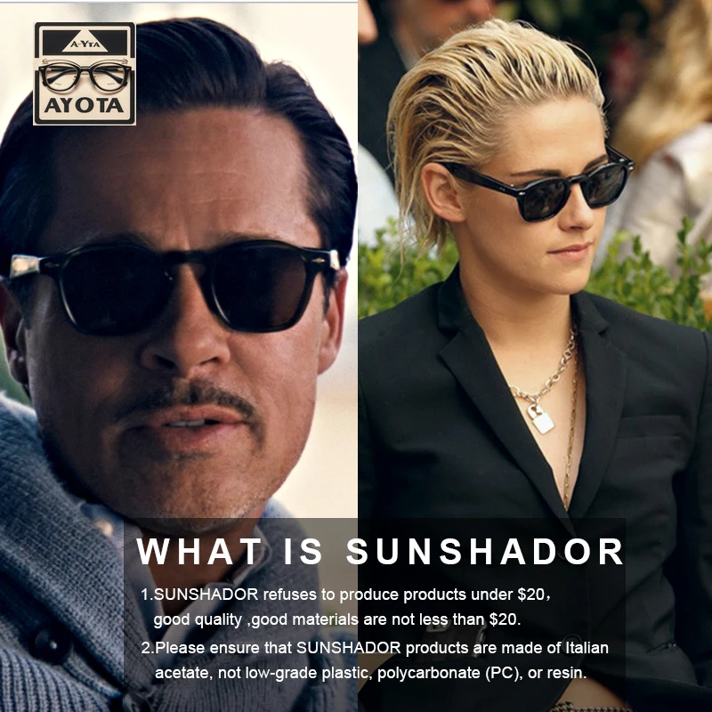 Новые ретро ацетатные солнцезащитные очки мужские дизайнерские брендовые