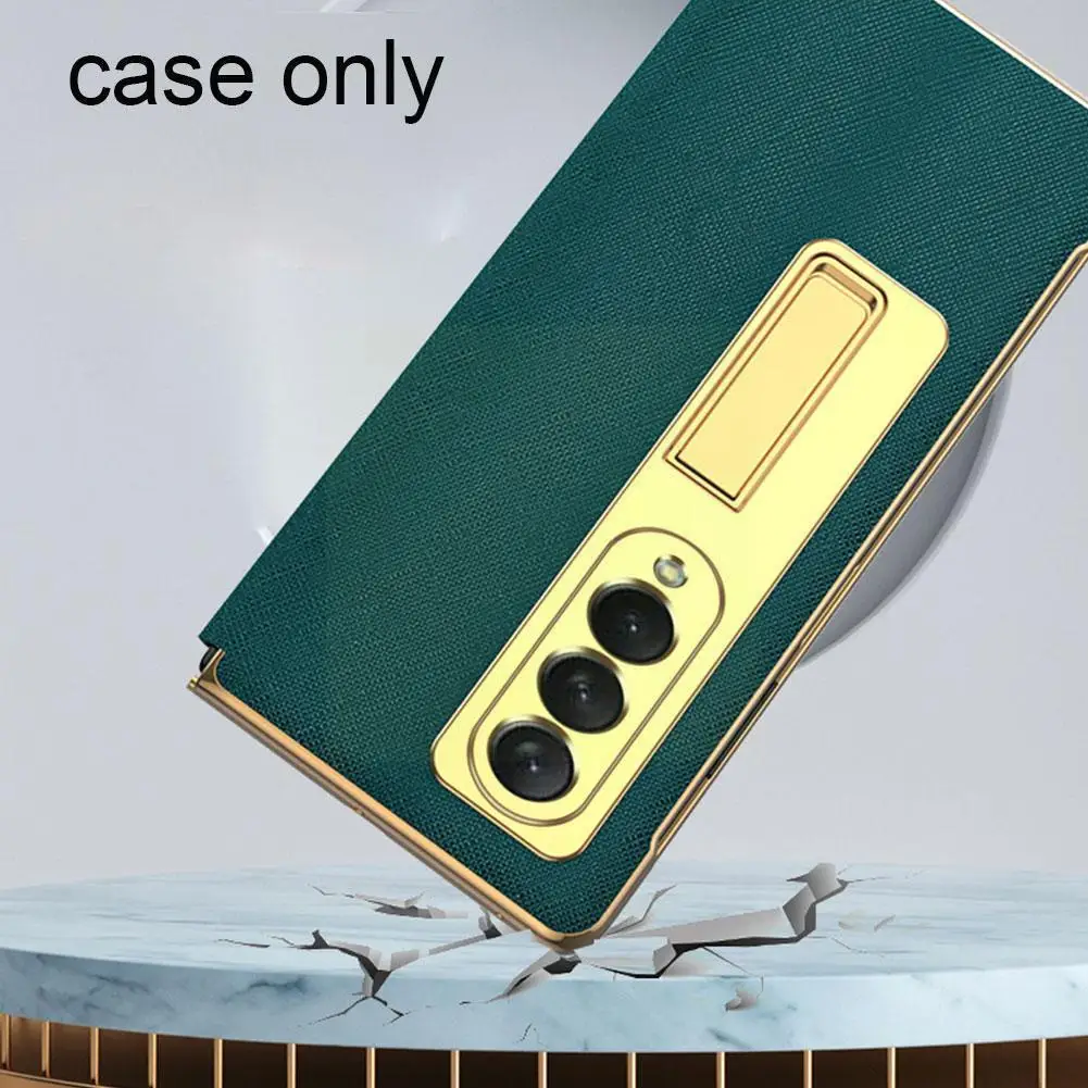 

Роскошный складной экран для Z Fold 3, кожаный держатель с рисунком, полный Чехол Z7w0