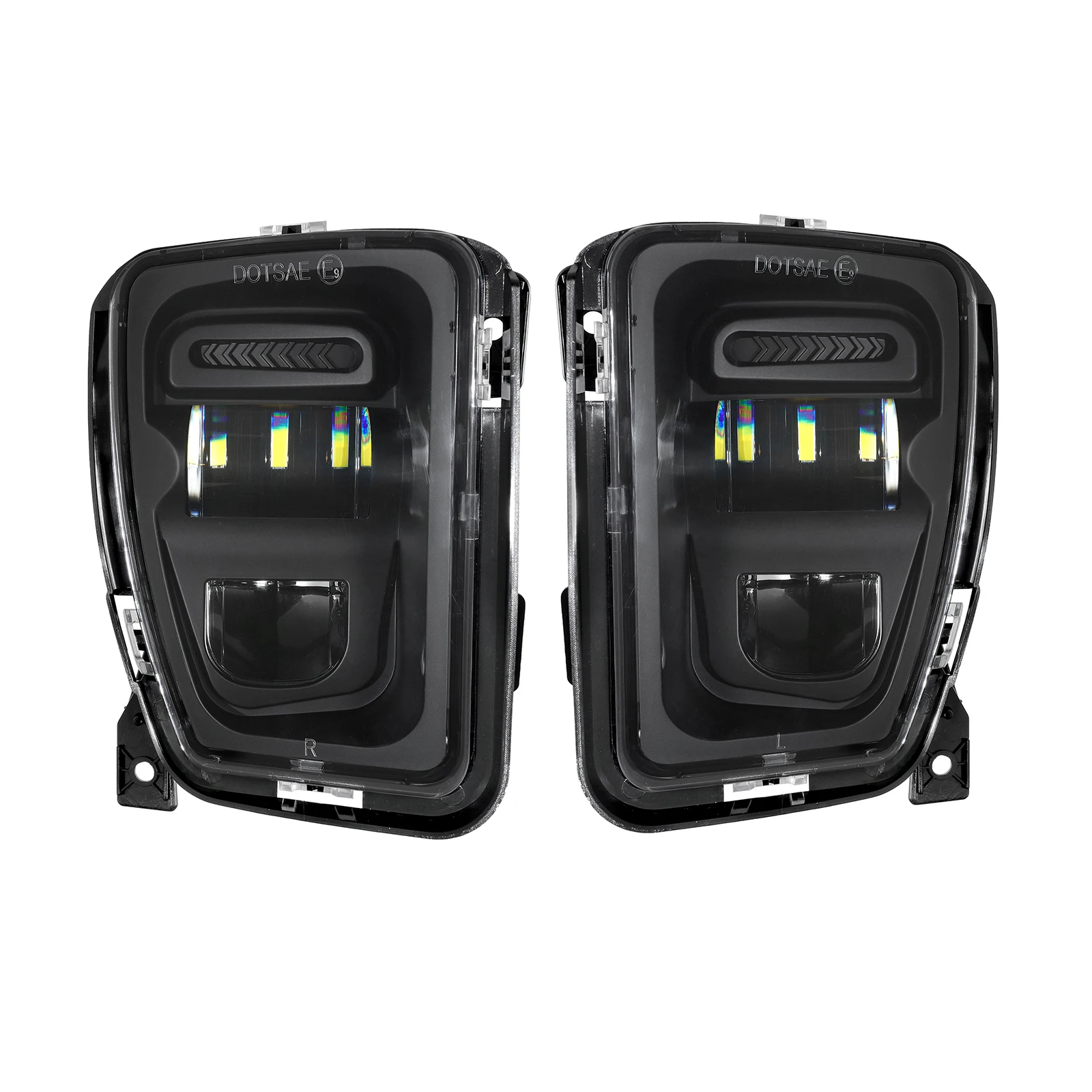 

Для Dodge Ram 1500 2013-2018 светодиодный Противотуманные фары передний бампер DRL Противотуманные фары замена 68104821AC, 68104820AC