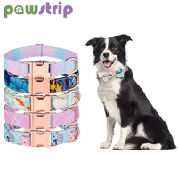 cute bow dog collar adjustable pet print collars for small large dogs valentine bowtie necklace puppy decoration pet accessories