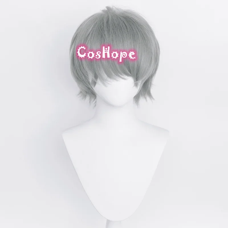 Izumi Sena Косплей Парик Короткий 33 см Серый Аниме Парики Термостойкие Синтетические
