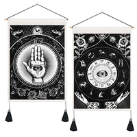 tarot card tapestry astrology tapestry mystery eye floral tapestries wall hanging for room walls decoration 13 8x 19 7 inches