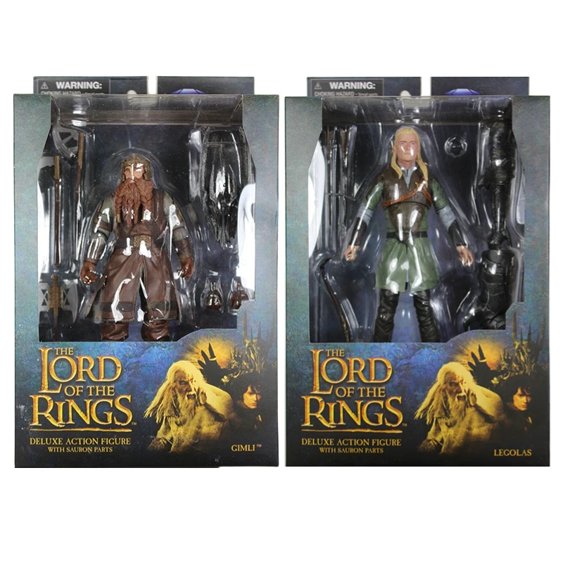 

Оригинальные бриллианты, DST Властелин колец, Подвижная кукла Legolas Gimli, подарок на день рождения, Настольная Коллекционная модель