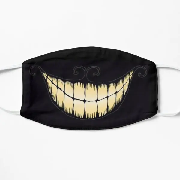 

Were All Mad Here Smile Flat Printing Face Mask Health Dustproof Pattern Mouth Haze Cartoon Unisex Reusable Cute Protective