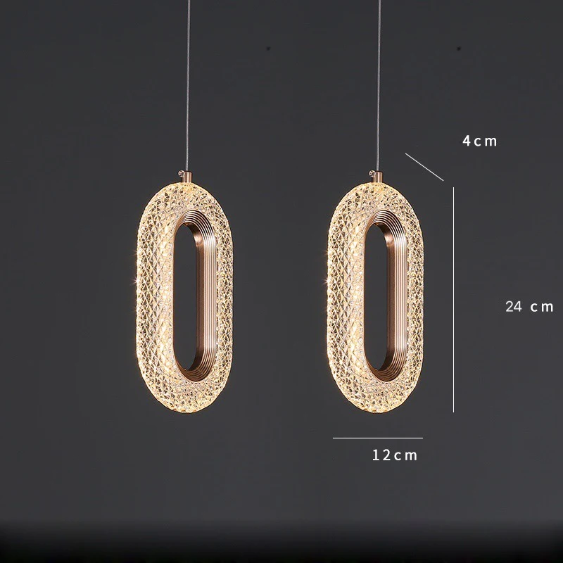 Прозрачные Акриловые подвесные светильники Северной Европы для кабинета