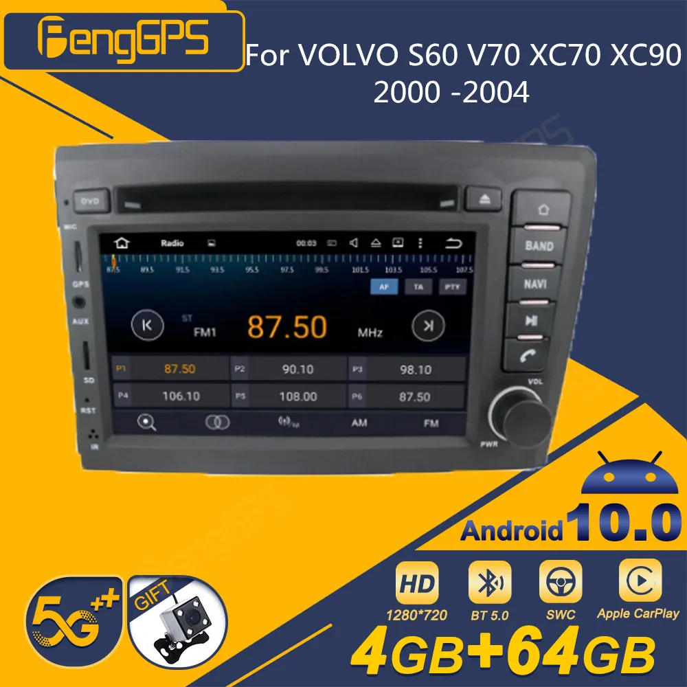 

For VOLVO S60 V70 XC70 XC90 2000 -2004 Android Car Radio 2Din Stereo Receiver Autoradio Multimedia DVD Player GPS Navi Head Unit