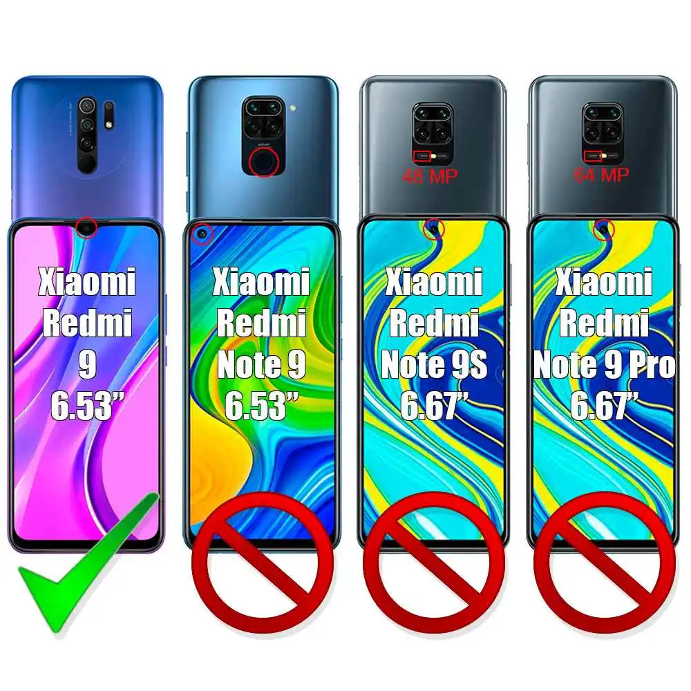 Прозрачный чехол из ТПУ для Xiaomi Redmi 9 противоударный усиленные края Мягкий