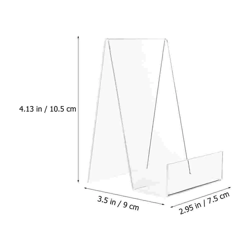 5 шт. стеллаж для выставки товаров книг книжная полка прозрачный акриловый