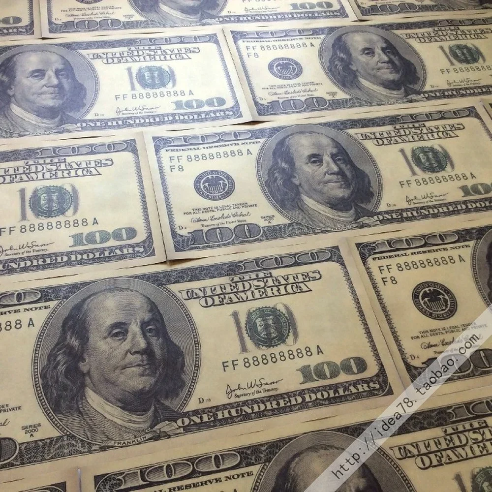 Плакат на 100 долларов художественная роспись настенный плакат ВИНТАЖНЫЙ ПЛАКАТ