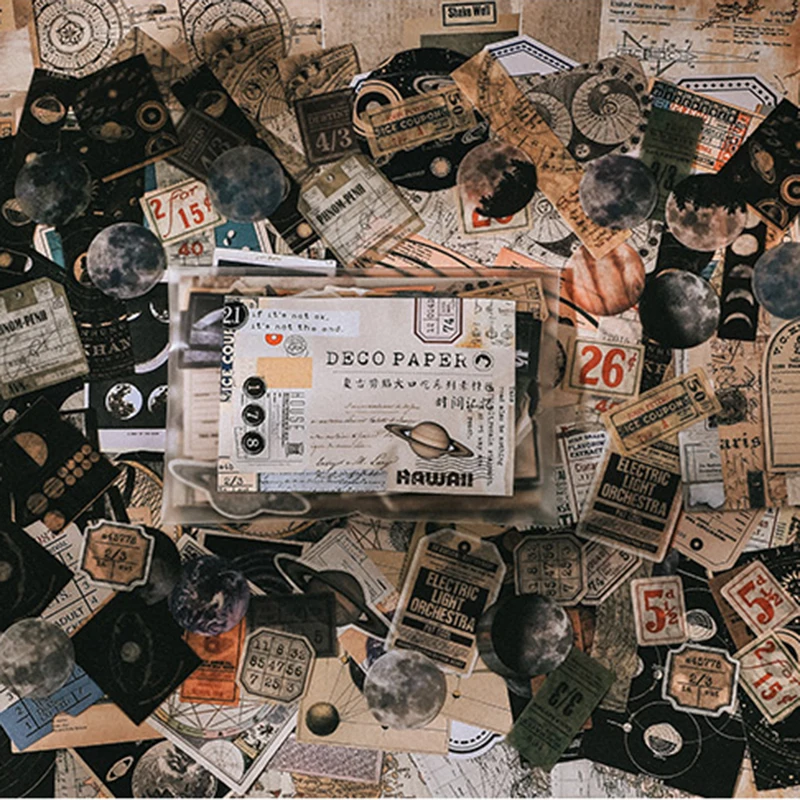 Альбом для стикеров в винтажном стиле 200 шт. |