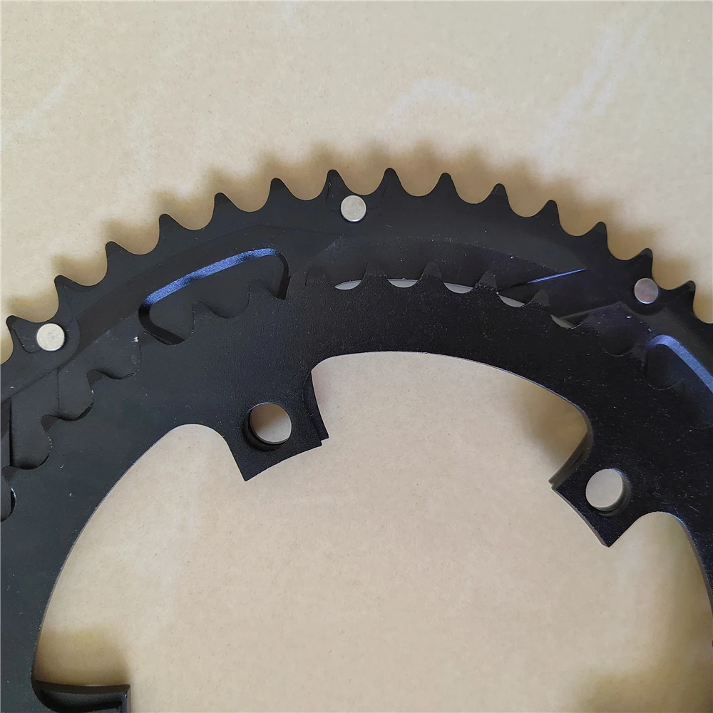 Комплект кривошипов TRUYOU для шоссейного велосипеда двойная звездочка 46T-56T 11S/12S 130