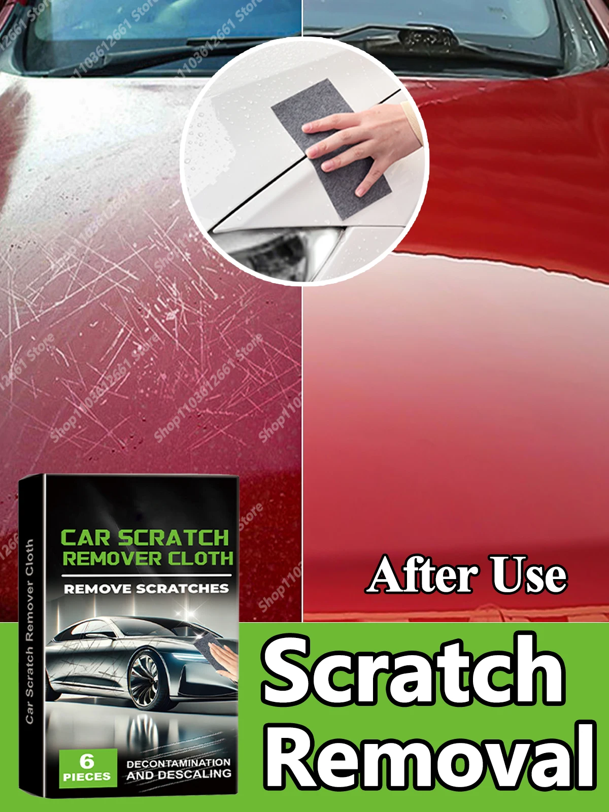 Ткань для удаления царапин автомобиля уход за краской на кузове средство