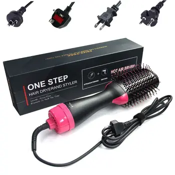 2 in 1 Multifunctional Hair Dryer Rotating Hair Brush Curler Roller Rotate Styler Comb Styling Straightening Curling 1