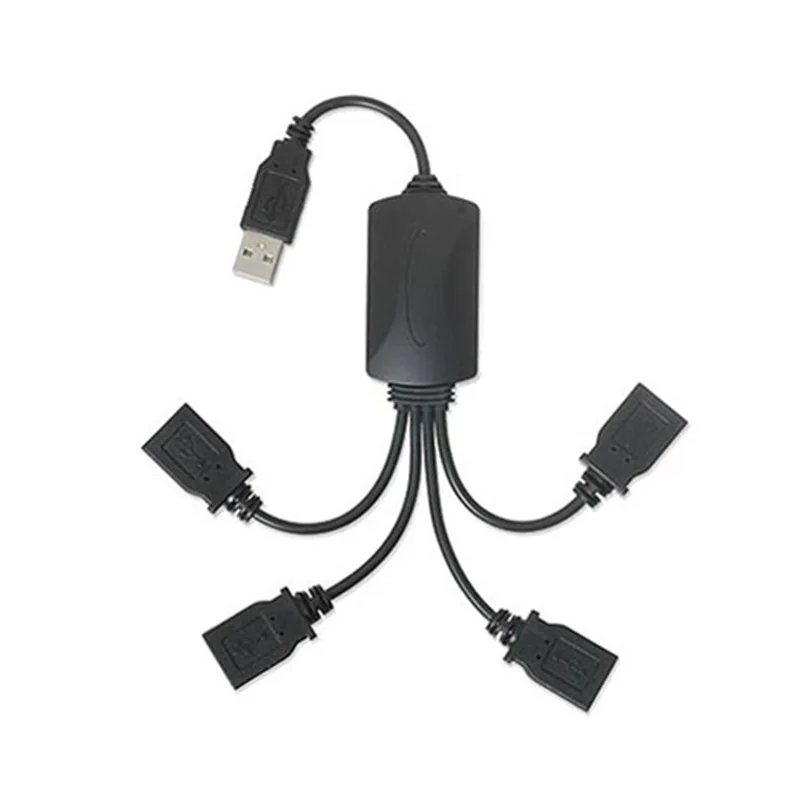 Divisor de concentrador USB 2,0 macho a 4 hembra, cable de extensión,...