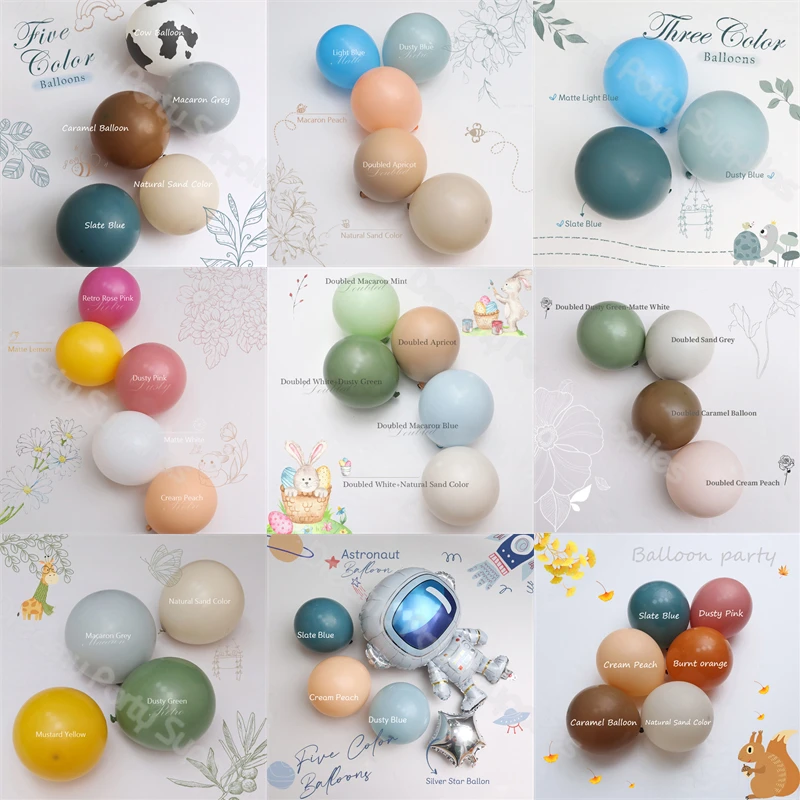 

5/10/12/18inch Pastel Matte Balloons Baptism Balloons Arch Garland Birthday Decorations Baby Shower Party Bride Wedding Supplies