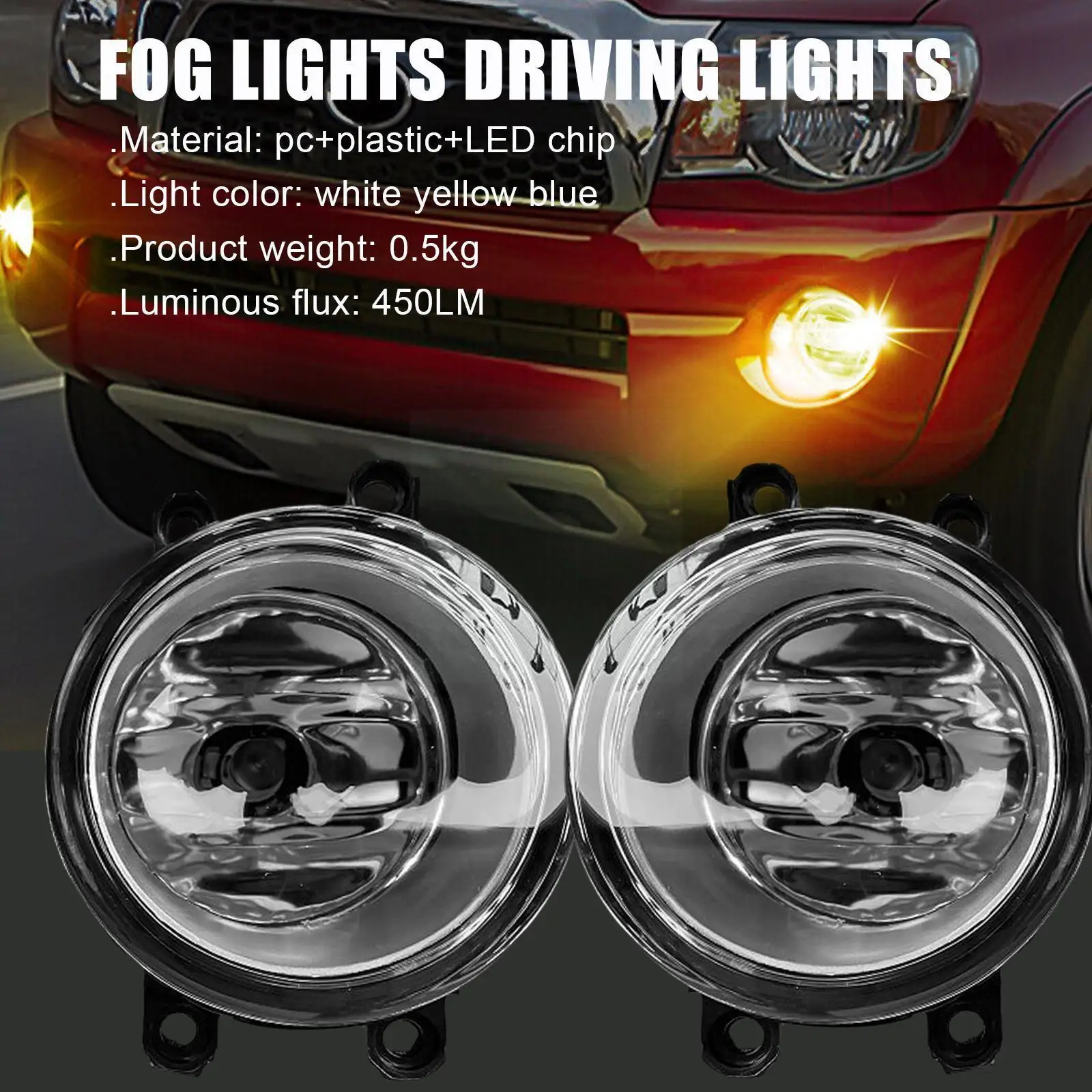 

12v Fog Light Driving Light H11 Led Bulb Headlight Fog Lamp Front Driving H4e0