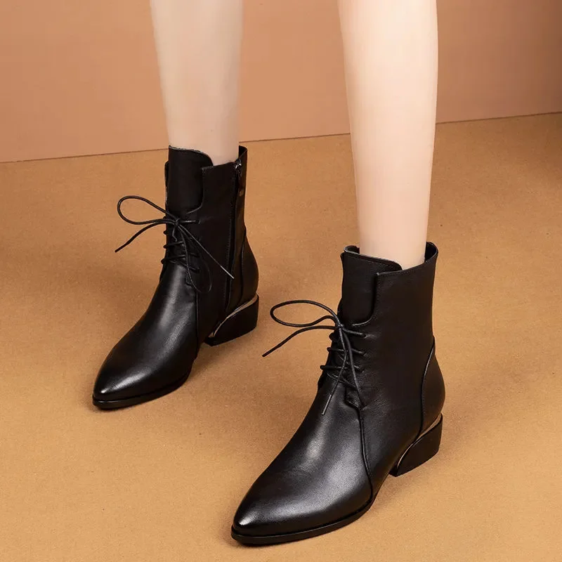 

Cresfimix Botas Femininas; Женские классические высококачественные сапоги до колена из лакированной кожи на шнуровке с круглым носком; Сезон осень; Пов...