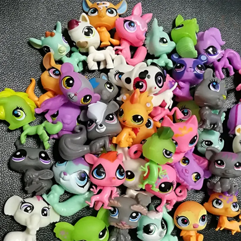 

20pcs no repeat 4-6cm hollow soft resin little Animal Pet Zoo Action Figures Dolls cartoon Toy