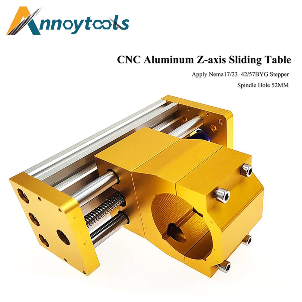 CNC Zaxis module Aluminum Sliding 500WSpindle Engraving Machine Accessories Apply Nema17/52  42/57 Stepper Motor Diameter 52mm