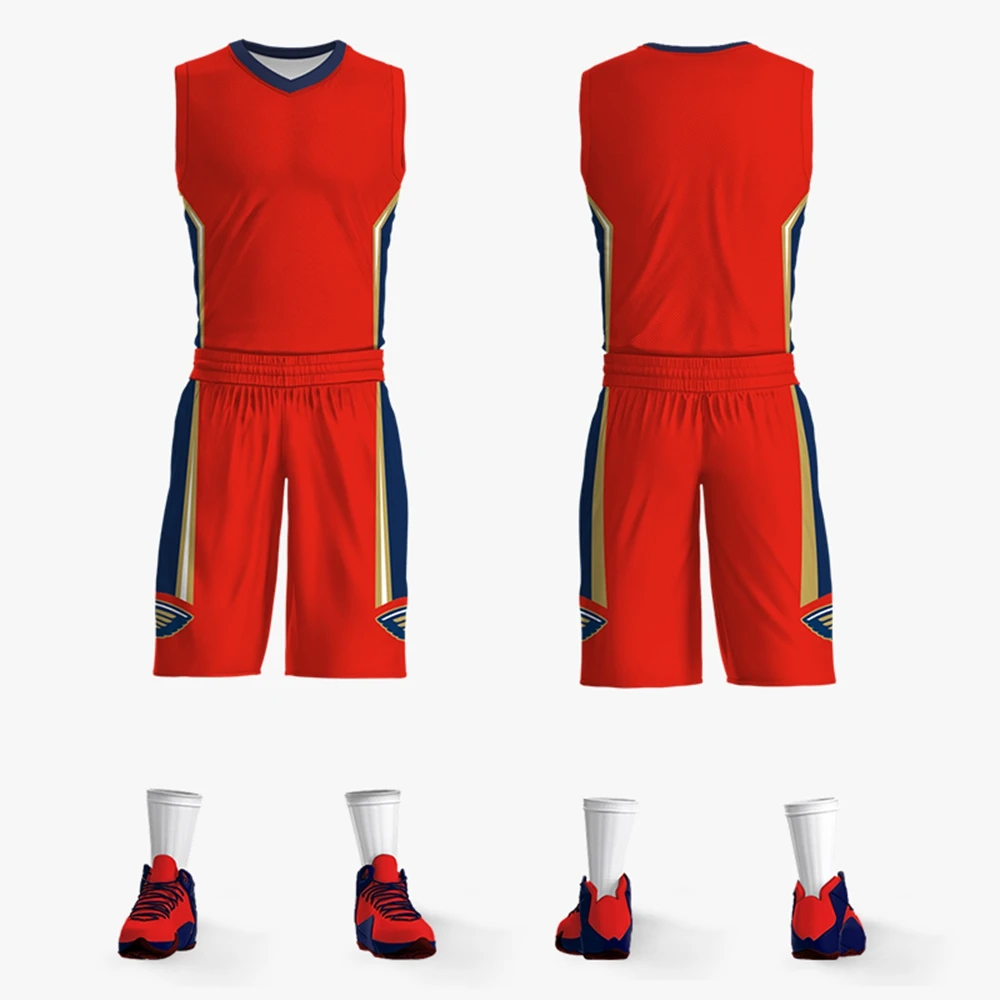 2023 Summer New College Team Kit Sleeveless Top Quick Drying Breathable New Style Men Youth Basketball Clothing Customization