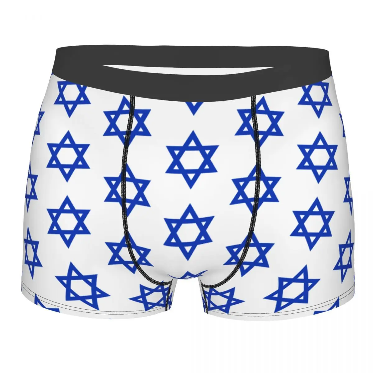 

Fashion Star Of David Israel Flag Boxers Shorts Panties Men's Underpants Stretch Israeli Pride Briefs Underwear