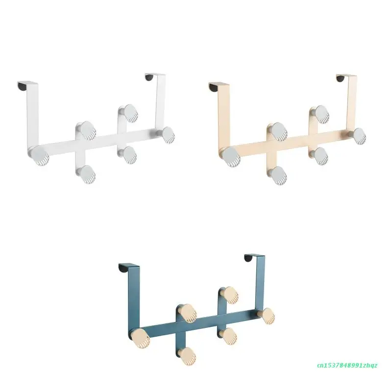 

Door Back Hook Home Dormitory Office Hotel Restaurant Hanging Hooks Nail Drilling Free Door Hanger for Bags Towels Caps