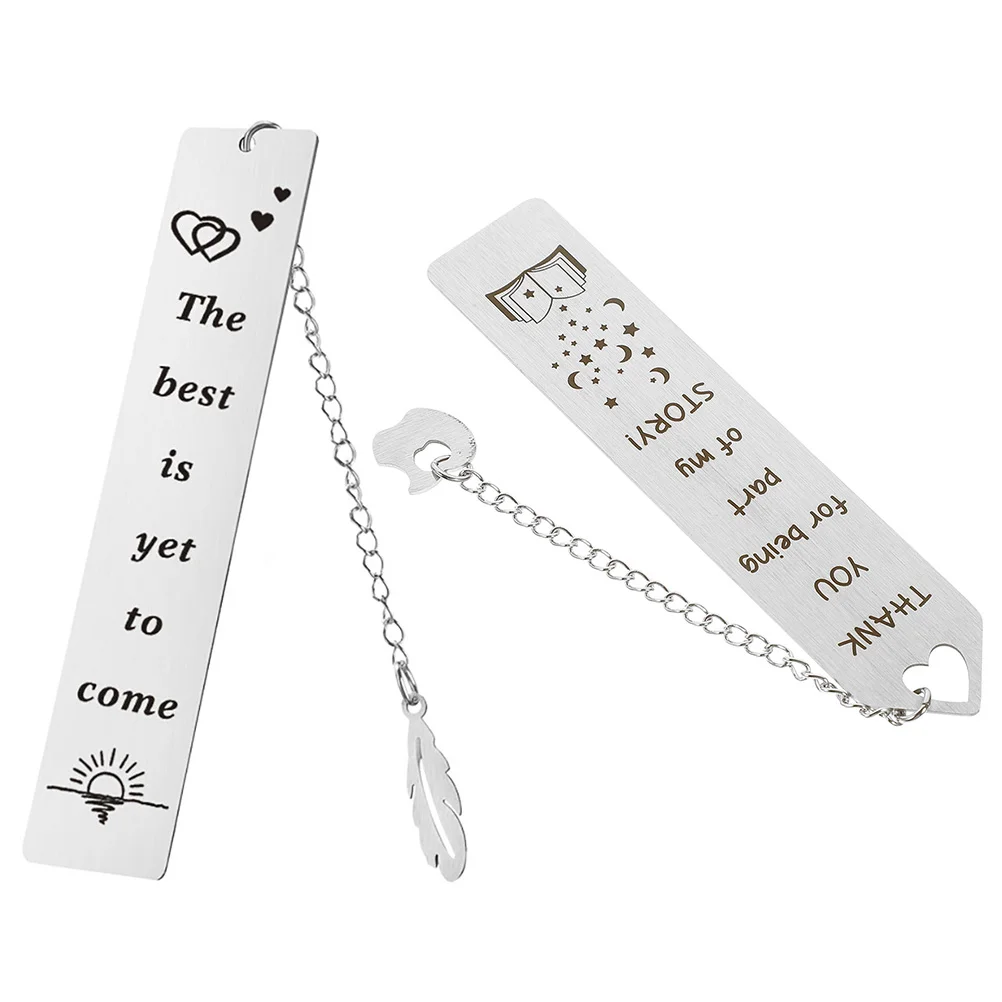 

Stainless Steel Bookmark Retro Book Page Marker School Student Stationery Birthday Teacher'S Day Gift