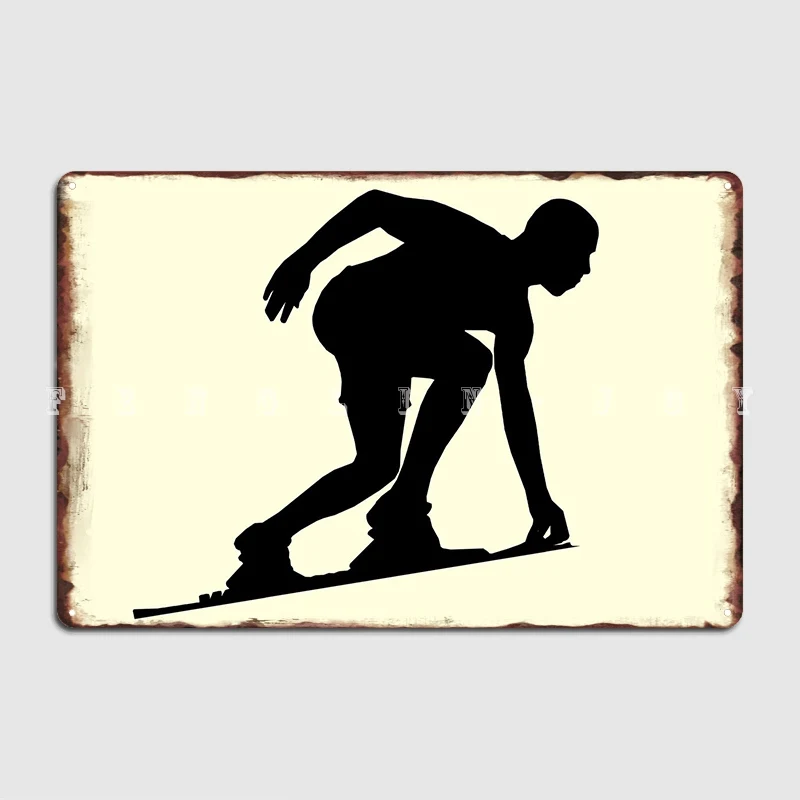 

Boy Skating Art Metal Sign Funny Cinema Living Room Plaques Home Tin Sign Poster