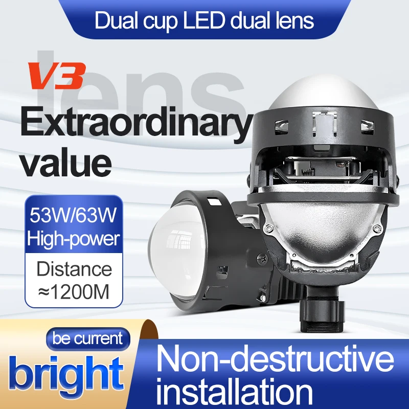 Bi светодиодный Проекционные линзы для мотоцикла 2 5 дюйма 3-дюймовая фара Hella 3R G5