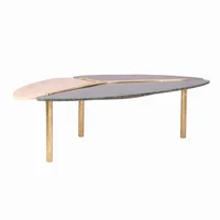 Coffee Table GoldenModern Luxury Design a Variety of Marble Combinations Copper Tea Table