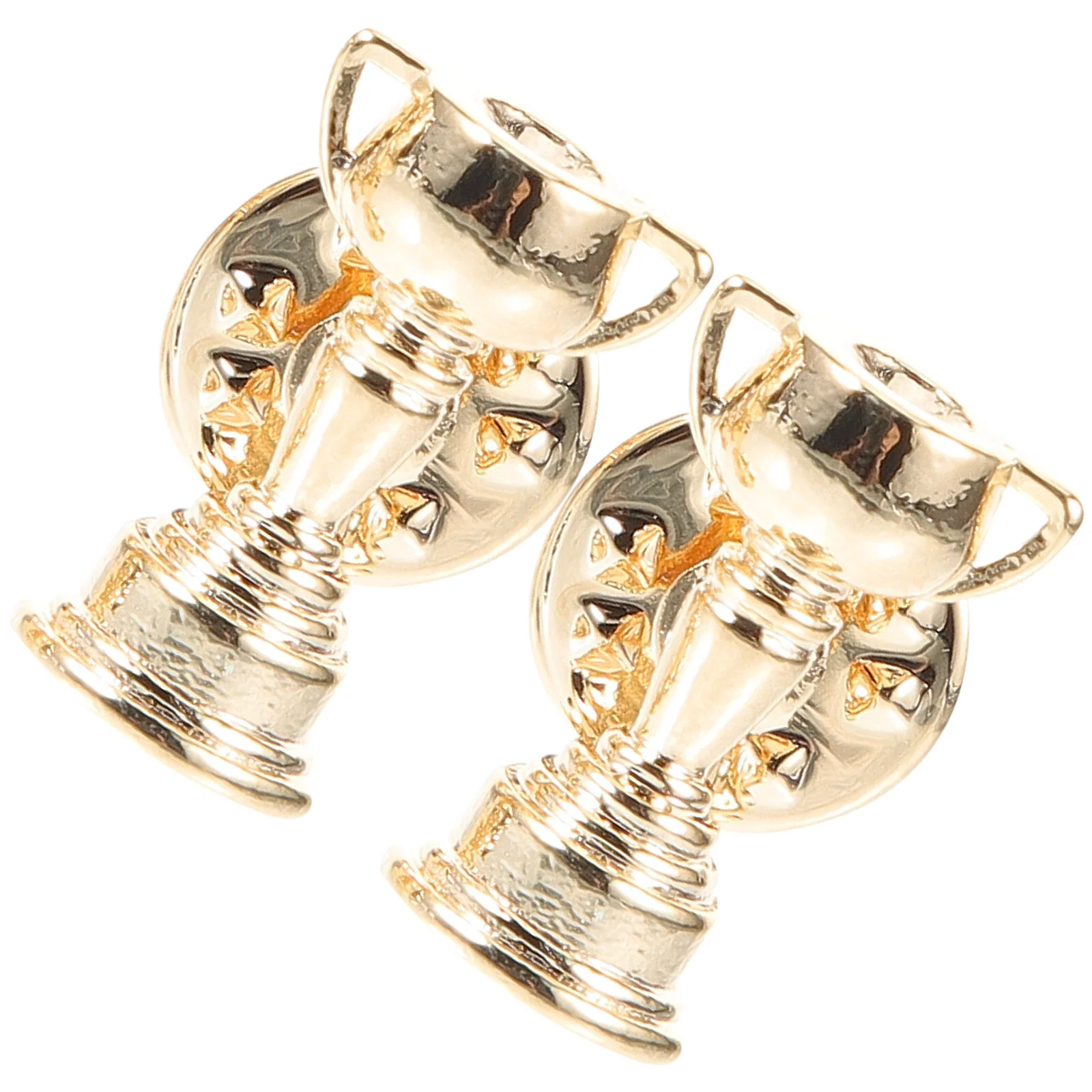 

2 Pcs Lapel Pin Men Jewelry Male Accessories Prom Brooch Fashion Metal Trophy Brooches Shape Badge Man