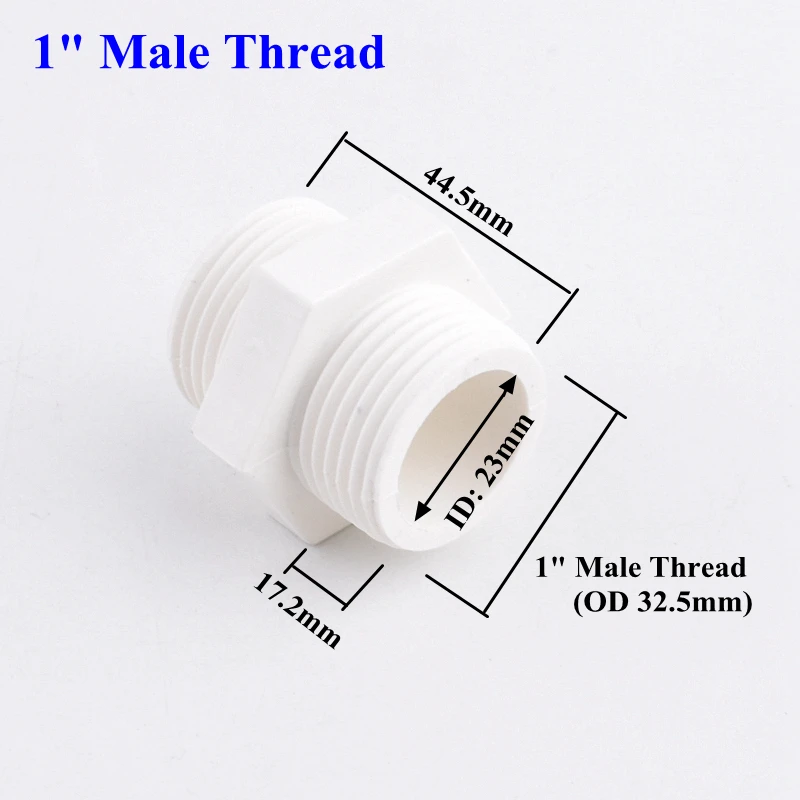 

Соединитель для садового водопровода SgooHan, белый, ПВХ