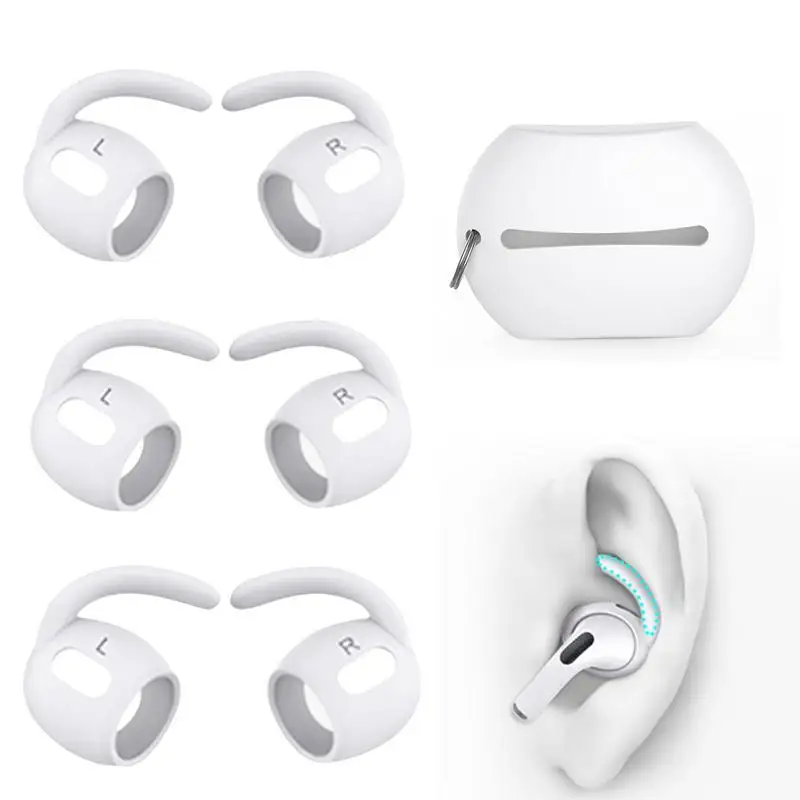 

Silicone Earbuds Case For Air Pods Pro2 Earphone Anti-Slip Soft Eartip Ear Wings Hook Cap Cover For Blue Tooth Headphone Eartip