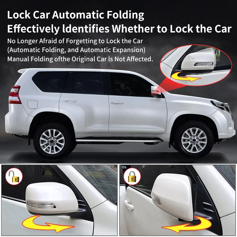 Автоматическое закрытое окно + дверной замок складной модуль OBD для зеркала