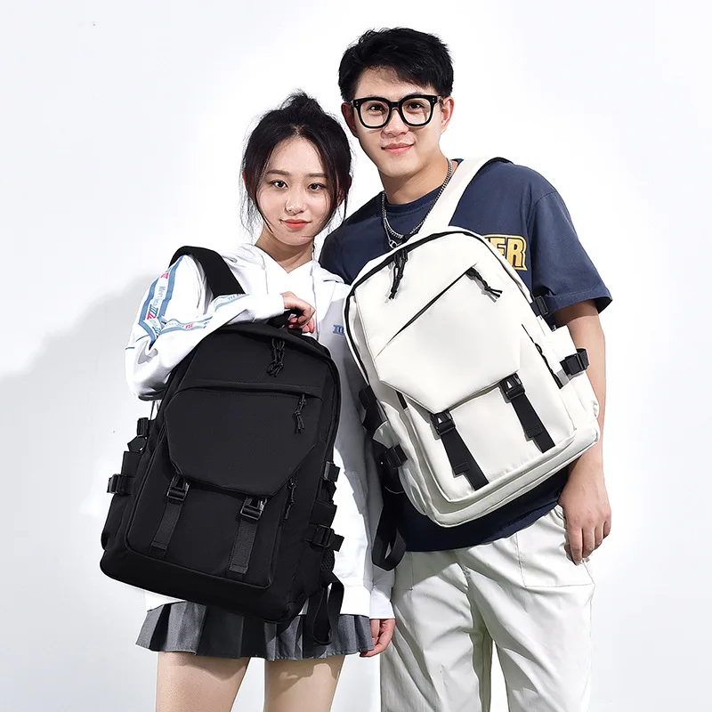 Backpack High School Students At The Beginning Of Backpack Bag Is Contracted Couples Minimalist Large Capacity