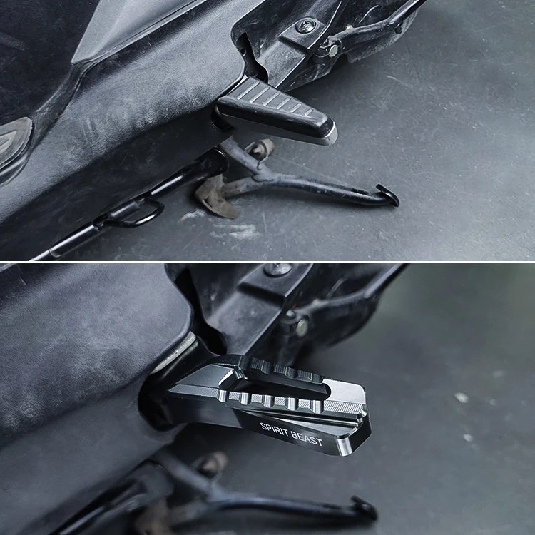 Spirit Beast мотоциклетная задняя подставка для ног пассажира педали скутера складная