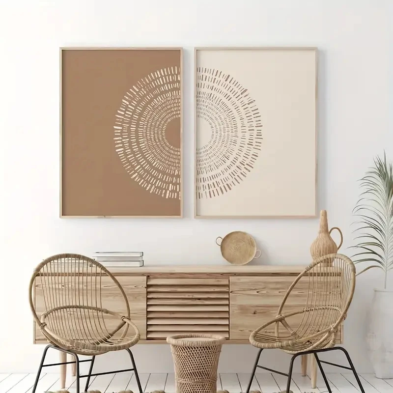 

CPWAD Абстрактные картины Солнце Луна 2 шт.