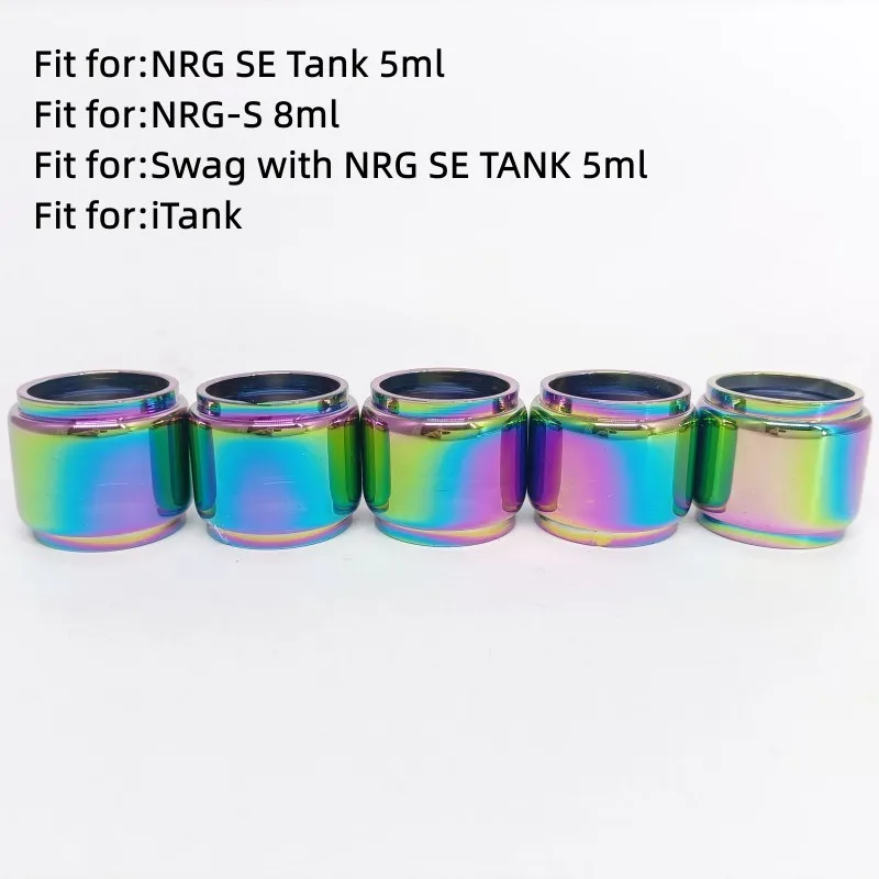 

3 PCS Rainbow Bubble Glass Tube For Vaporesso NRG SE Tank 5ml / NRG-S 8ml / Swag with NRG SE TANK 5ml / iTank Machine