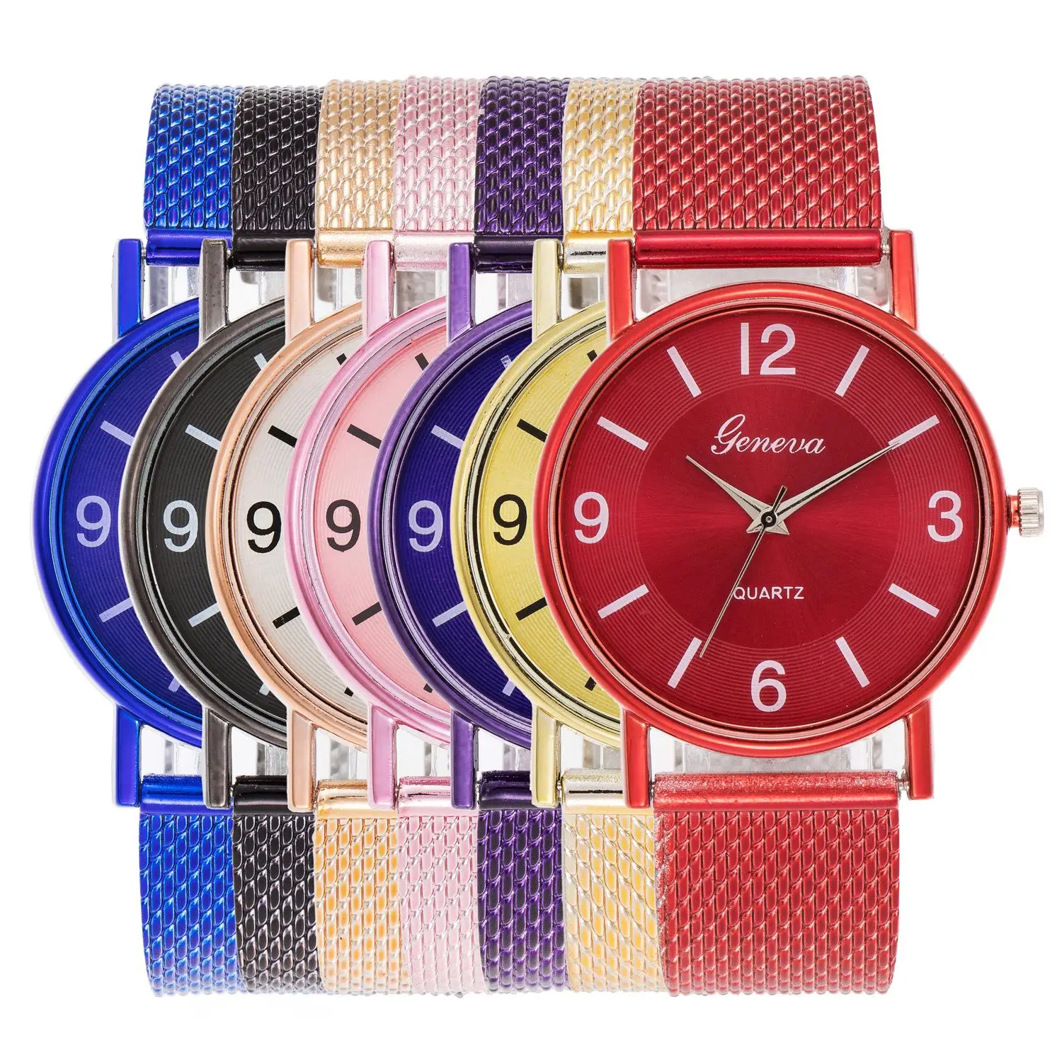 New soft mesh band simple digital electronic watches for men and women suitable unisex casual v women's