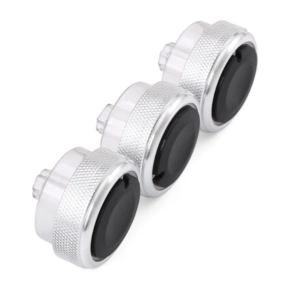 

3 шт./компл., ручка кондиционера из алюминиевого сплава, ручка переменного тока, кнопка управления теплом для Ford Focus 2 MK2 Focus 3 MK3 Mondeo Sedan