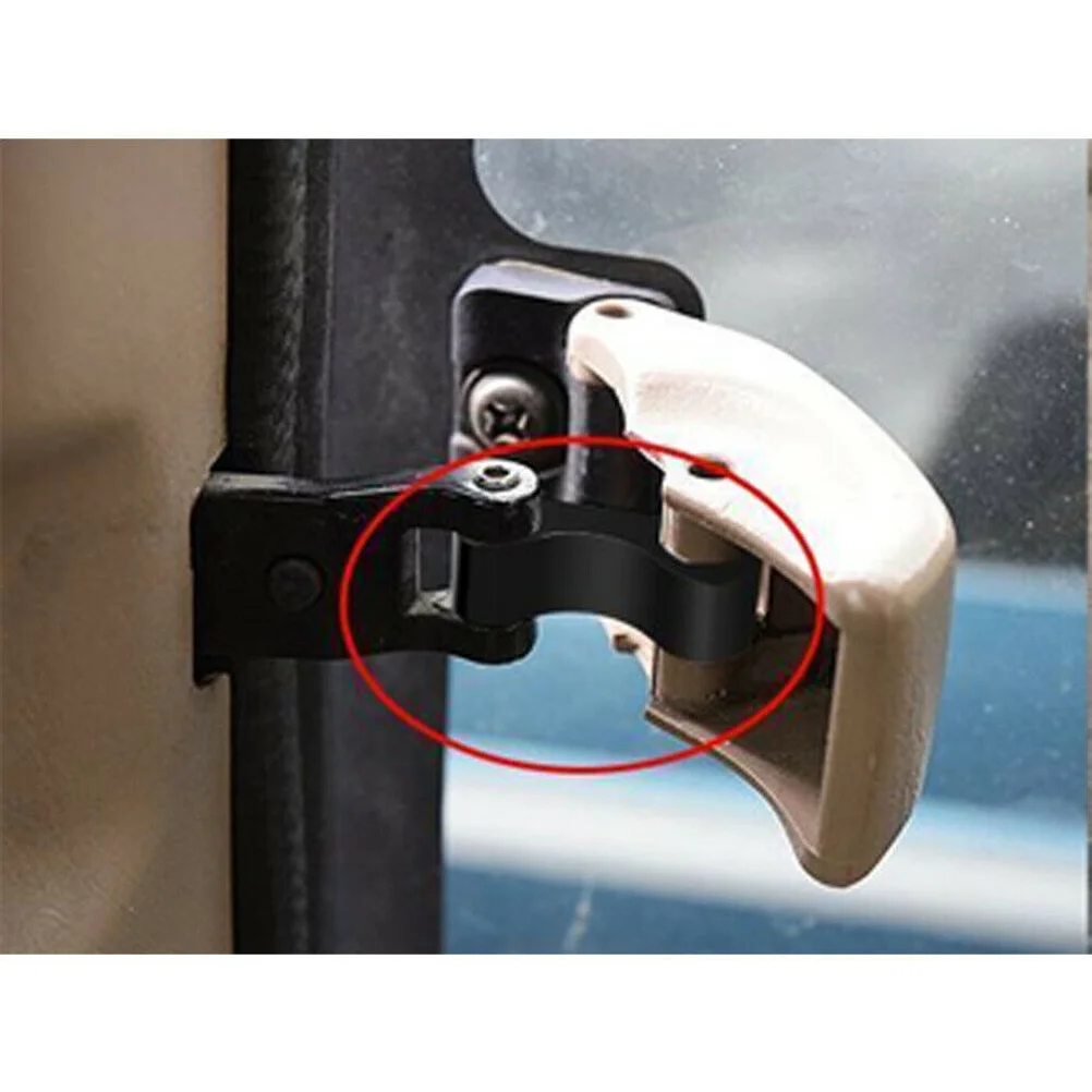 1 Pair Car Window Latch Hinges Aluminum Alloy Pivot Compatible with 95-04 00-06 (Black)