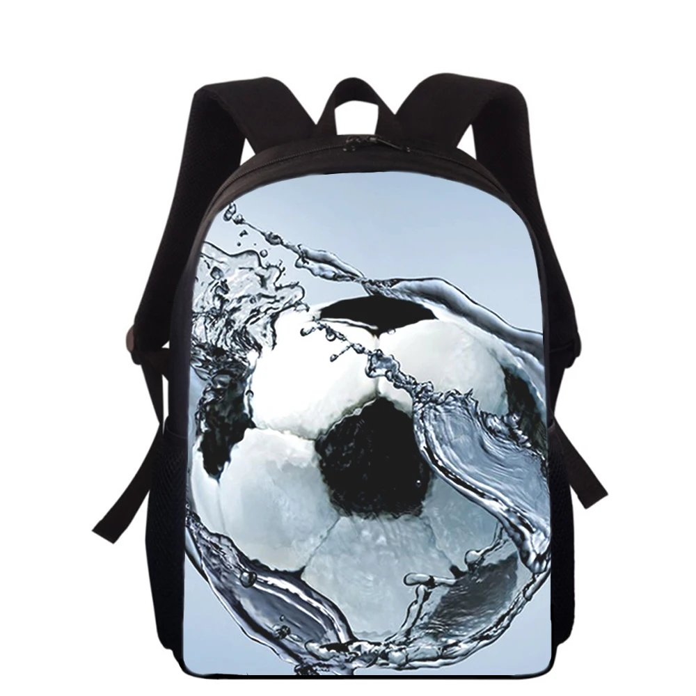 Soccer Football 15” 3D Print Kids Backpack Primary School Bags for Boys Girls Back Pack Students School Book Bags