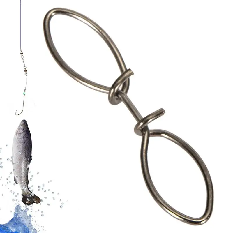 

Fishing Fast Circle Quick Turn Ring Fishing Spectacle Swivel Rolling Fishing Tackle Line Connector Saltwater Freshwater