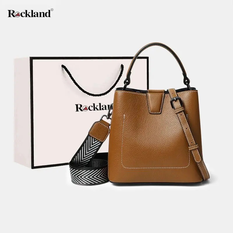 

Женские сумки Rockland, кожаная сумка, Женская универсальная сумка-мешок, модная дорожная сумка