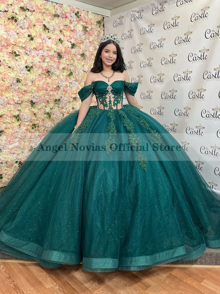 

Long Ball Gown Green Princess Quinceanera Dresses 2023 Vestidos De 15 Anos 2022 Birthday Dress Vestidos Elegantes Para Mujer